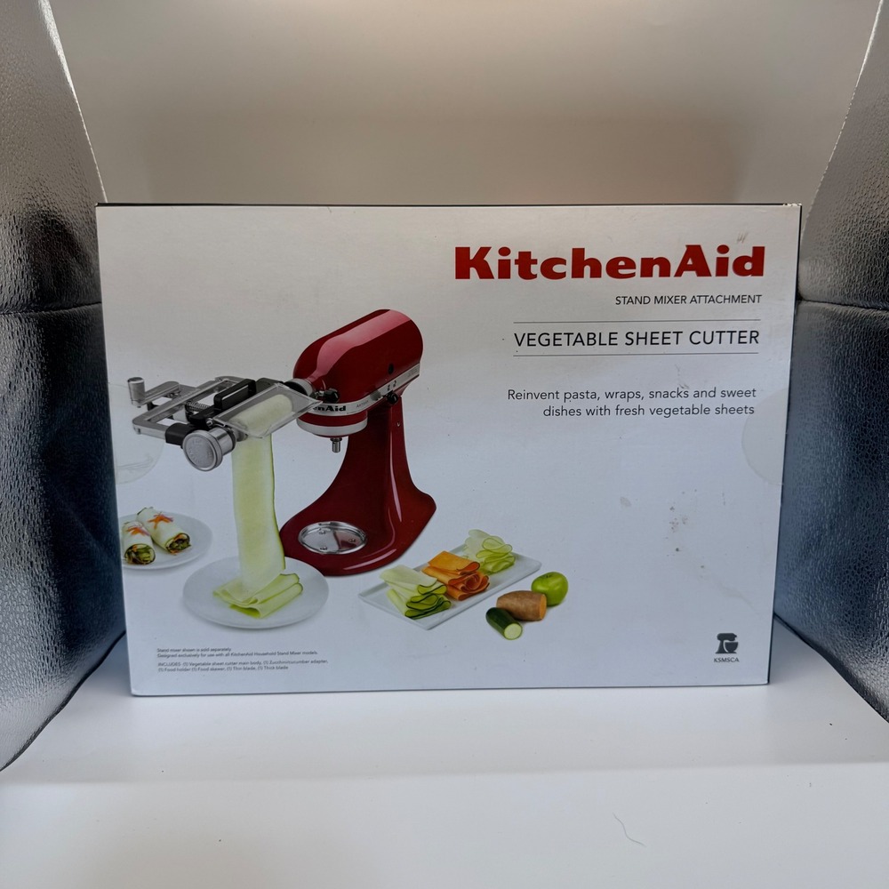 KitchenAid KSMSCA Vegetable Sheet Cutter Stand Mixer Attachment in Box